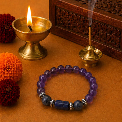 Capricorn Rashi Bracelet (Makar Rashi) – Zodiac Astrology Bracelet for Saturn Discipline, Stability & Success