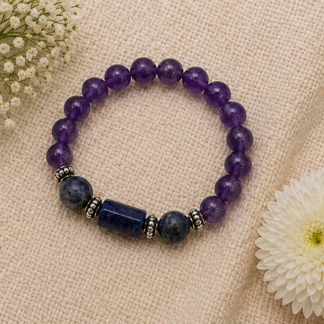 Capricorn Rashi Bracelet (Makar Rashi) – Zodiac Astrology Bracelet for Saturn Discipline, Stability & Success