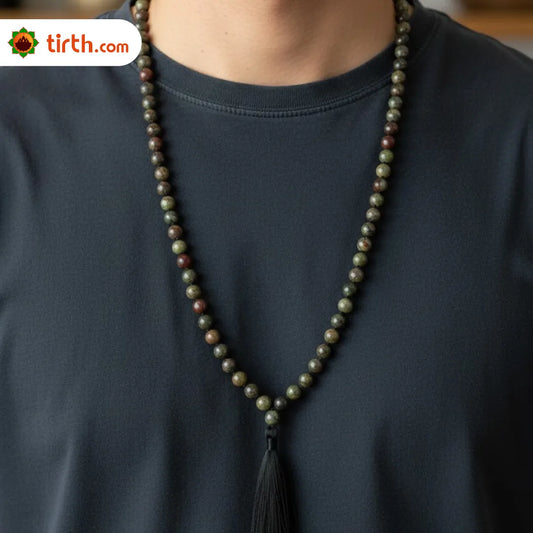 Dragon Blood Jasper Stone Mala – Strength & Courage Mala