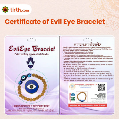 Evil Eye with Rudraksha Bracelet – Protection Bracelet