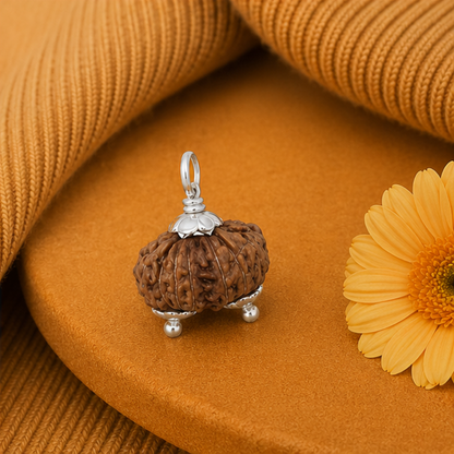 Original Gauri Shankar Rudraksha Java – Shiv Shakti Divine Union Bead (Without Cap / Golden Cap / White Cap)