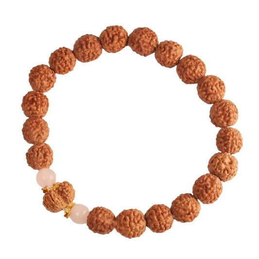 Original Gaurishankar Rudraksha Bracelet (Java 1 Bead) – Natural Shiva Parvati Rudraksha Wrist Bracelet for Harmony, Unity & Relationship Balance