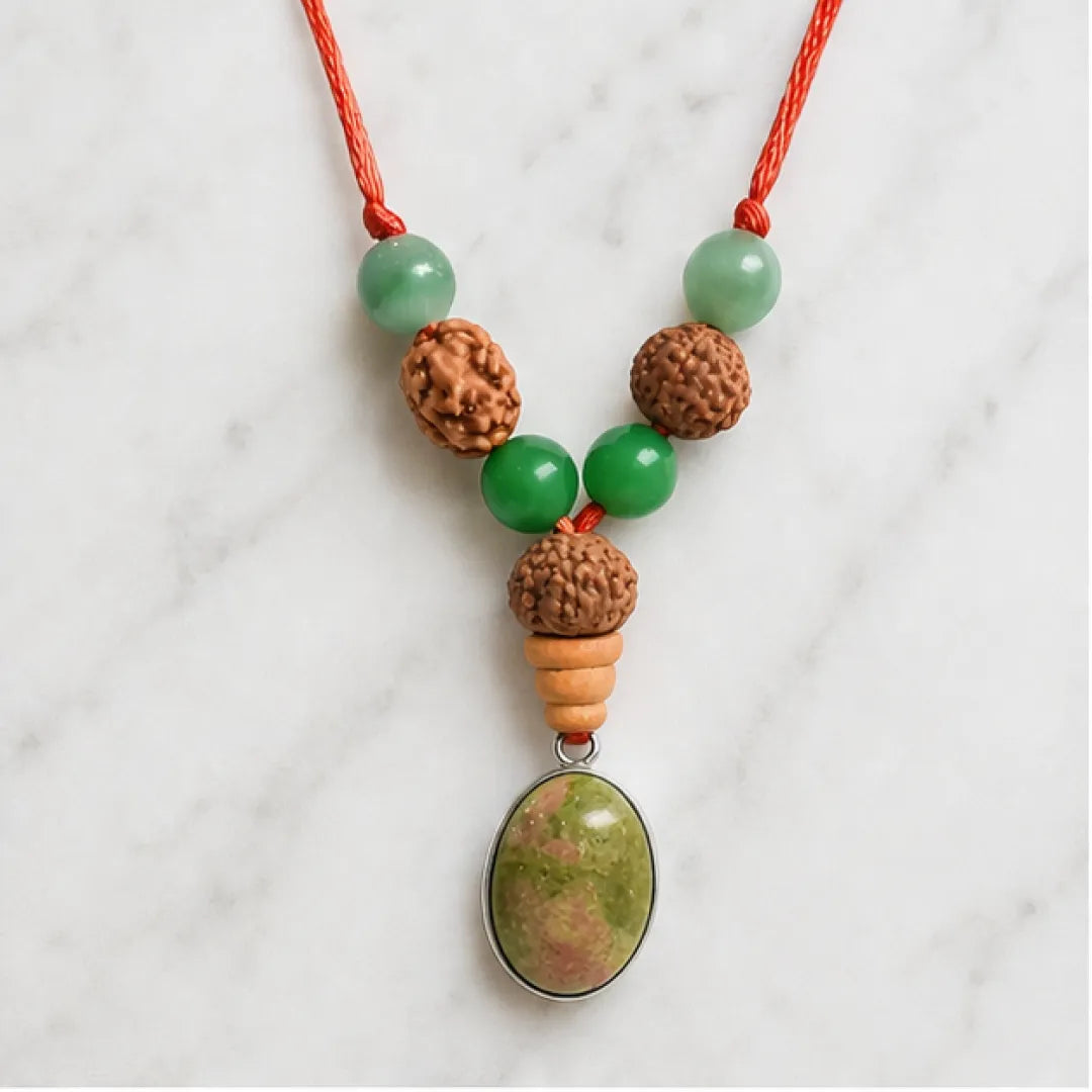 Gemini Rashi Kavach Mala – Mithun Rashi Rudraksha Kavach Mala (8, 4, 11 Mukhi) for Intelligence, Communication & Protection