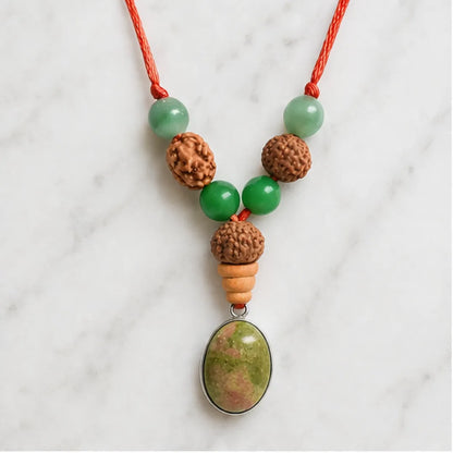 Gemini Rashi Kavach Mala – Mithun Rashi Rudraksha Kavach Mala (8, 4, 11 Mukhi) for Intelligence, Communication & Protection