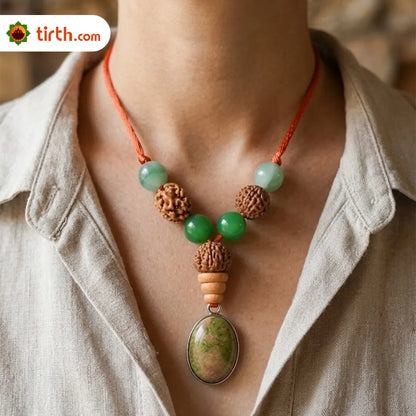 Gemini Rashi Kavach Mala – Mithun Rashi Rudraksha Kavach Mala (8, 4, 11 Mukhi) for Intelligence, Communication & Protection