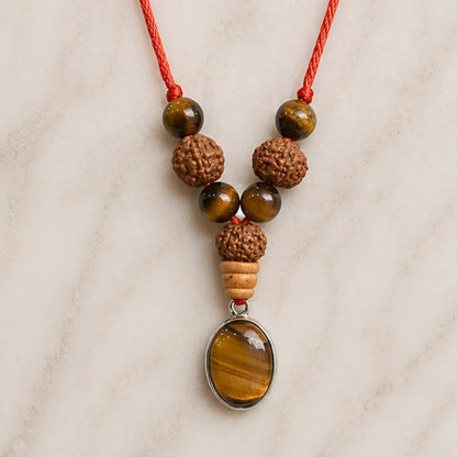 Leo Rashi Kavach Mala – Simha Rashi Rudraksha Kavach Mala (12, 1, 9 Mukhi) for Leadership, Confidence & Protection