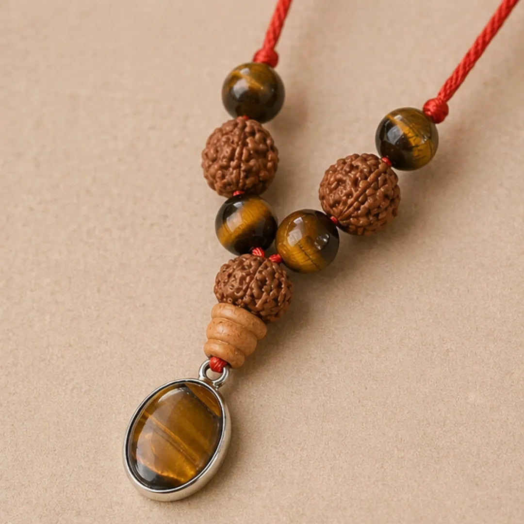 Leo Rashi Kavach Mala – Simha Rashi Rudraksha Kavach Mala (12, 1, 9 Mukhi) for Leadership, Confidence & Protection