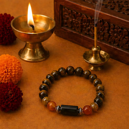 Leo Rashi Bracelet (Simha Rashi) – Zodiac Astrology Bracelet for Sun Confidence, Leadership & Authority