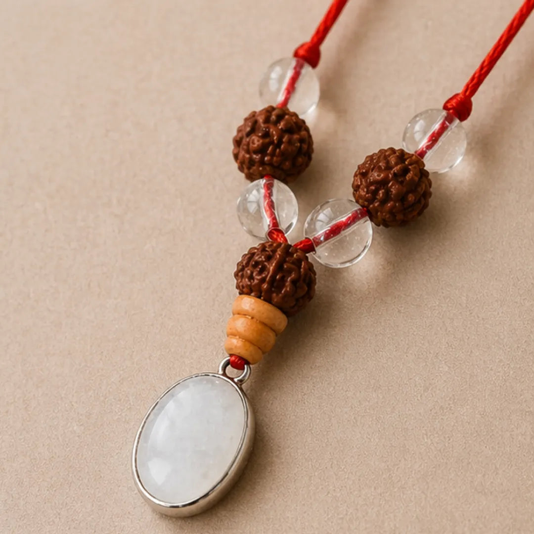 Libra Rashi Kavach Mala – Tula Rashi Rudraksha Kavach Mala (6, 14, 13 Mukhi) for Balance, Attraction & Decision Clarity