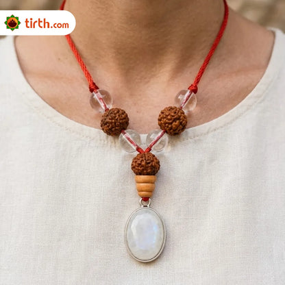 Libra Rashi Kavach Mala – Tula Rashi Rudraksha Kavach Mala (6, 14, 13 Mukhi) for Balance, Attraction & Decision Clarity