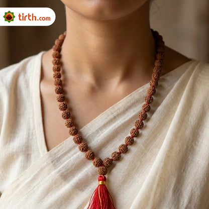 Medicated Rudraksha Mala (5mm / 6mm / 7mm / 8mm) – 108 Bead Energized Rudraksha Jap Mala for Protection, Discipline & Spiritual Practice