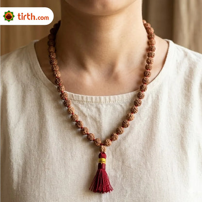 Medicated Rudraksha Mala (5mm / 6mm / 7mm / 8mm) – 108 Bead Energized Rudraksha Jap Mala for Protection, Discipline & Spiritual Practice