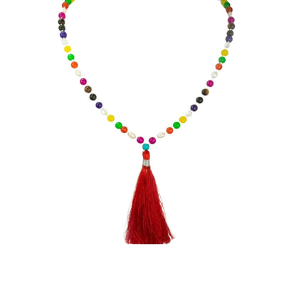 Navratna Gemstone Mala – Sacred 9 Planet Gemstone Mala for Planetary Balance, Spiritual Harmony & Positive Energy