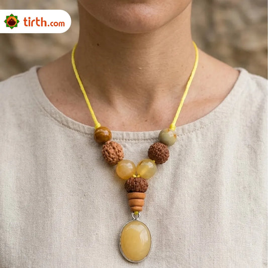 Pisces Rashi Kavach Mala – Meen Rashi Rudraksha Kavach Mala (8, 10, 14 Mukhi) for Intuition, Protection & Spiritual Growth