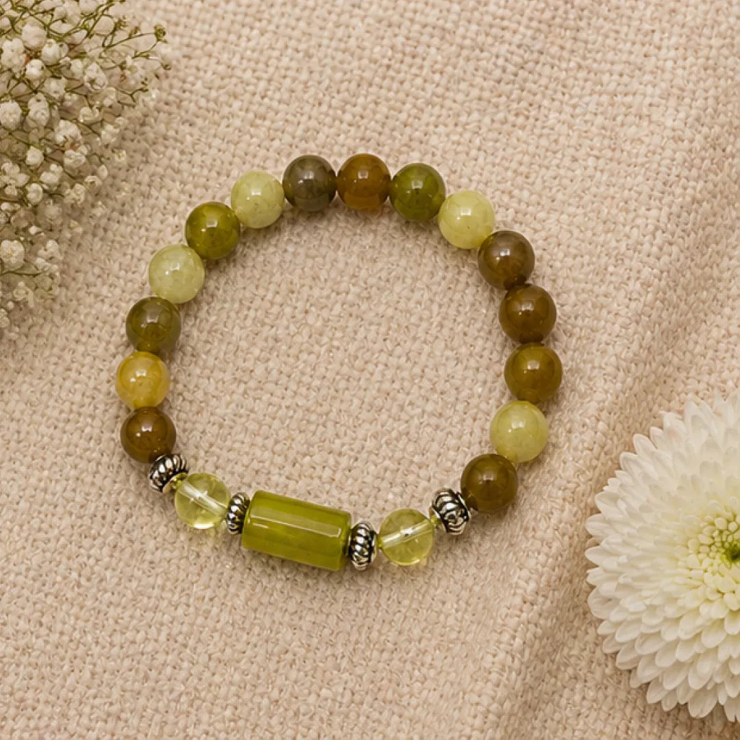 Pisces Rashi Bracelet (Meen Rashi) – Zodiac Astrology Bracelet for Jupiter Intuition, Compassion & Spiritual Growth