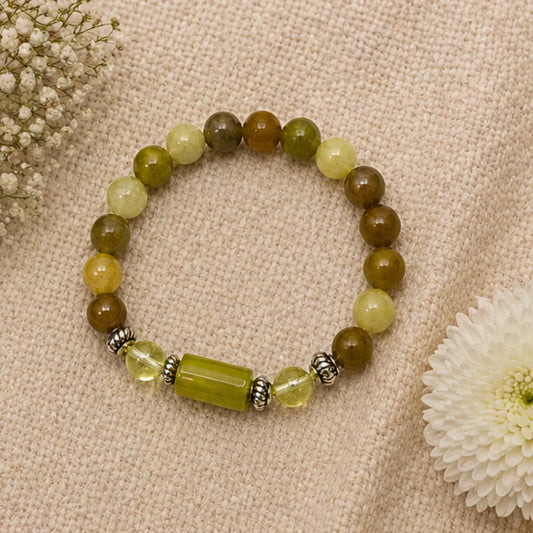 Pisces Rashi Bracelet (Meen Rashi) – Zodiac Astrology Bracelet for Jupiter Intuition, Compassion & Spiritual Growth