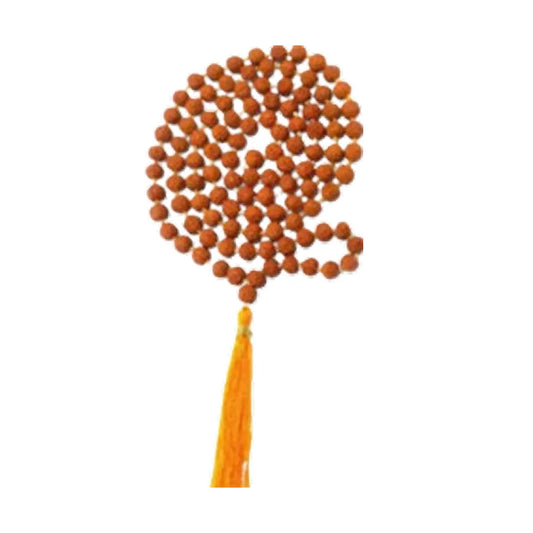 Natural Colored Rudraksha Mala (5mm / 6mm / 7mm / 8mm) – 108 Bead Spiritual Rudraksha Jap Mala for Protection & Discipline