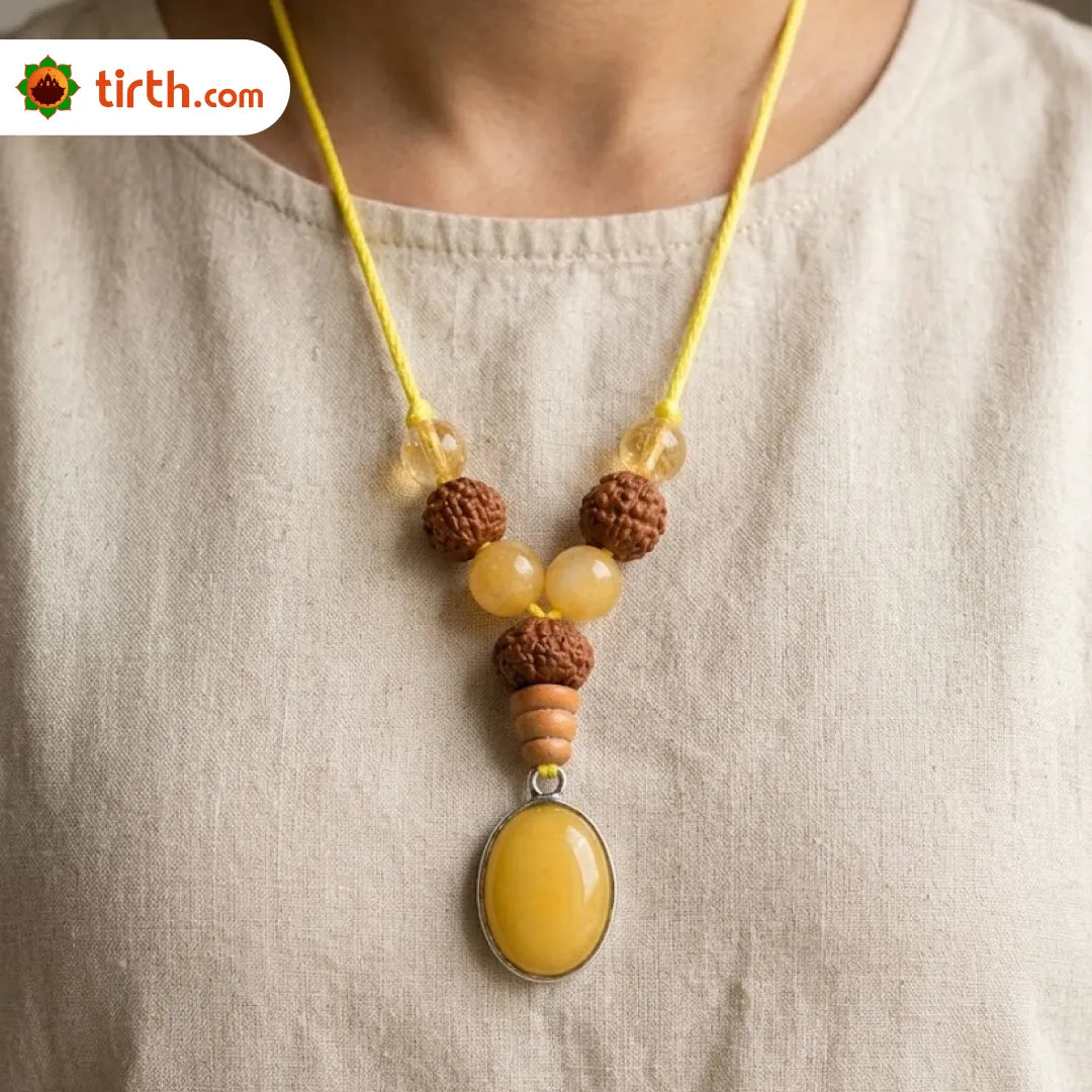 Sagittarius Rashi Kavach Mala – Dhanu Rashi Rudraksha Kavach Mala (5, 10, 11 Mukhi) for Wisdom, Protection & Focus