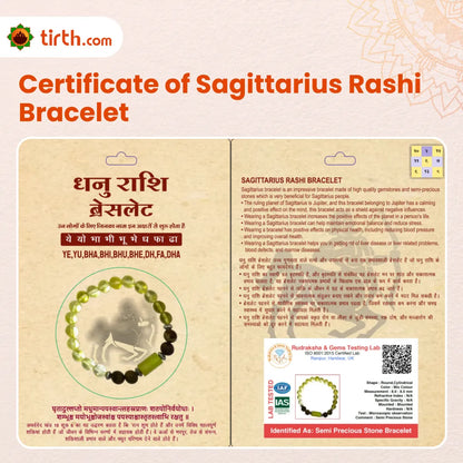 Sagittarius Rashi Bracelet (Dhanu Rashi) – Growth & Optimism Bracelet