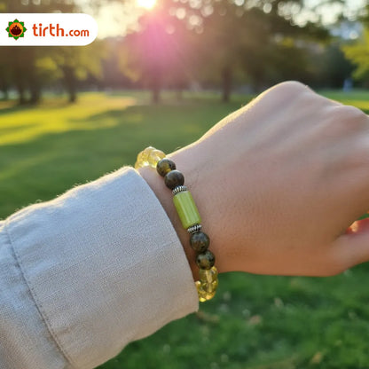 Sagittarius Rashi Bracelet (Dhanu Rashi) – Zodiac Astrology Bracelet for Jupiter Wisdom, Growth & Fortune