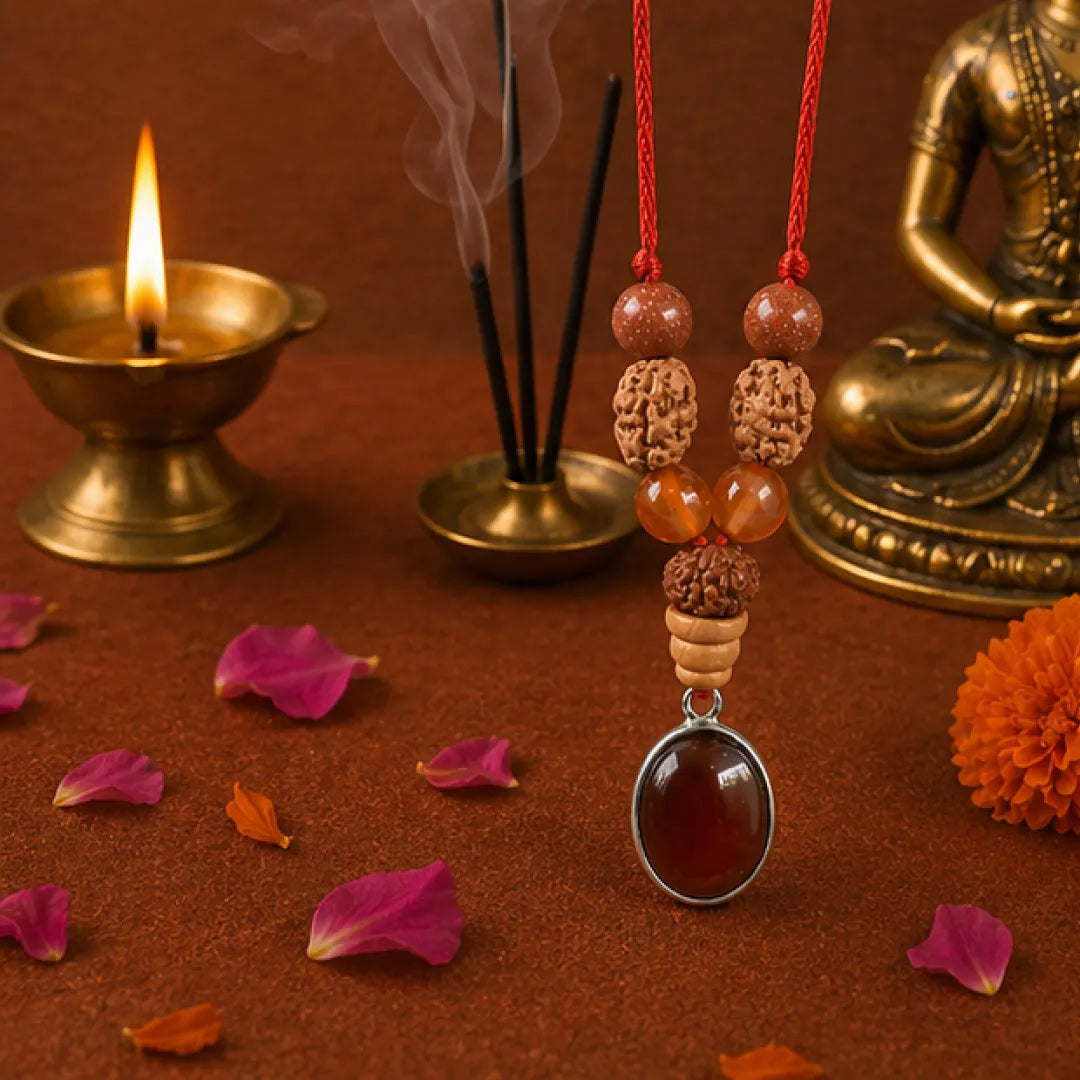Scorpio Rashi Kavach Mala – Vrishchik Rashi Rudraksha Kavach Mala (9, 11, 14 Mukhi) for Strength, Protection & Transformation