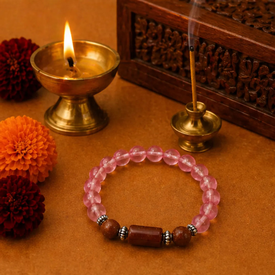 Scorpio Rashi Bracelet (Vrishchik Rashi) – Zodiac Astrology Bracelet for Mars Strength, Protection & Transformation