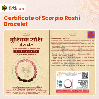 Scorpio Rashi Bracelet (Vrishchik Rashi) – Strength & Protection Bracelet
