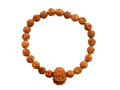 Original 11 Mukhi Rudraksha Bracelet (Java 1 Bead) – Natural 11 Face Rudraksha Wrist Bracelet for Courage, Spiritual Power & Focus