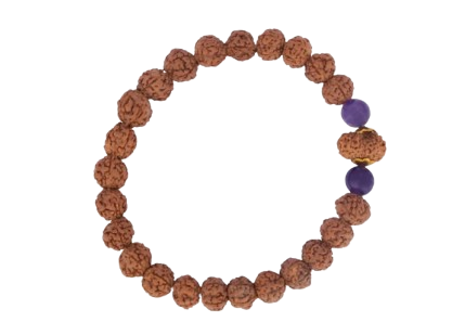 Original 14 Mukhi Rudraksha Bracelet (Java 1 Bead) – Natural 14 Face Rudraksha Wrist Bracelet for Intuition, Protection & Spiritual Awakening