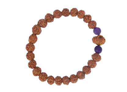 Original 14 Mukhi Rudraksha Bracelet (Java 1 Bead) – Natural 14 Face Rudraksha Wrist Bracelet for Intuition, Protection & Spiritual Awakening