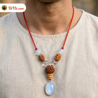 Taurus Rashi Kavach Mala – Vrishabh Rashi Rudraksha Kavach Mala (6, 13, 14 Mukhi) for Stability, Attraction & Decision Clarity