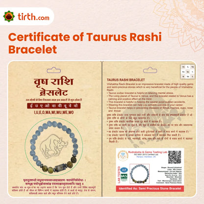 Taurus Rashi Bracelet (Vrishabh Rashi) – Stability & Balance Bracelet