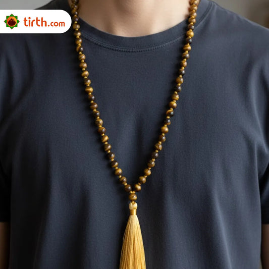 Tiger Eye Stone Mala – Courage & Focus Mala