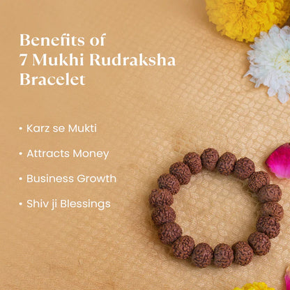 Tirth 7 Mukhi Rudraksha Combo