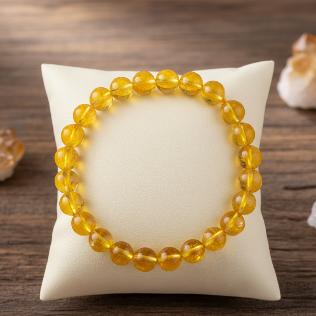 Tirth Citrine Crystal Bracelet – Wealth, Success & Positive Energy