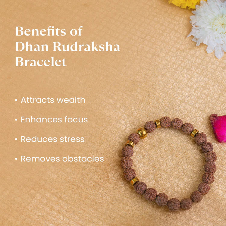 Tirth Dhan Rudraksha Bracelet