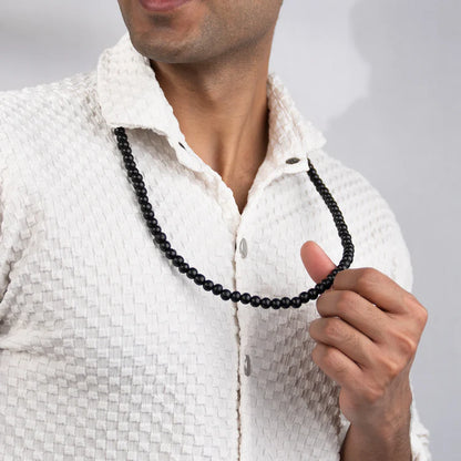 Tirth Karungali Mala 8mm Stretchable (108+1 Beads)