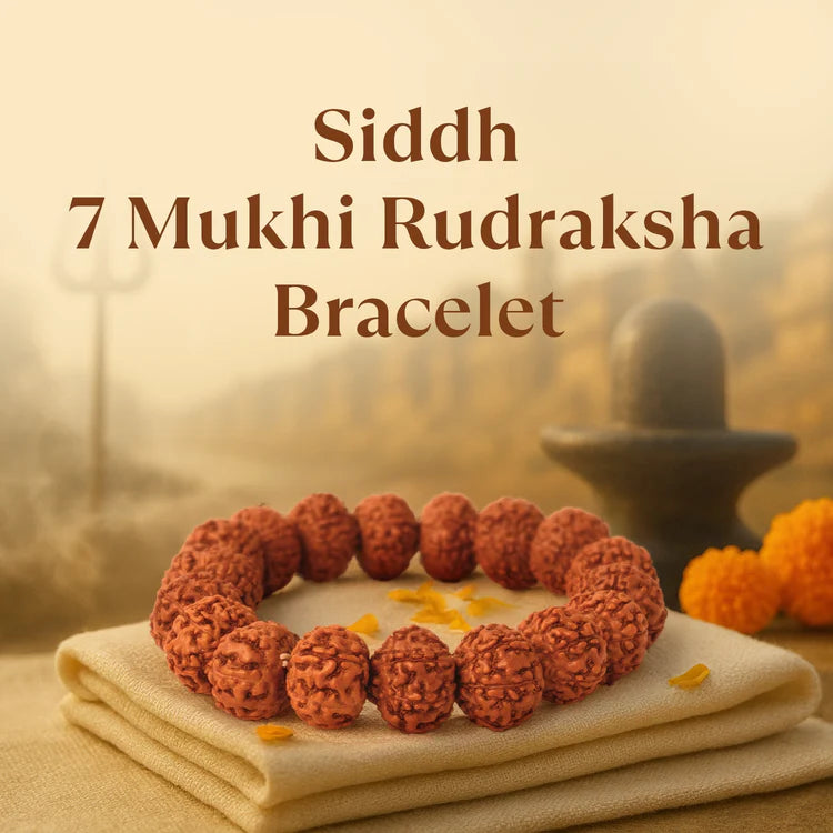 Tirth Kashi Siddh 7 Mukhi Rudraksha Bracelet