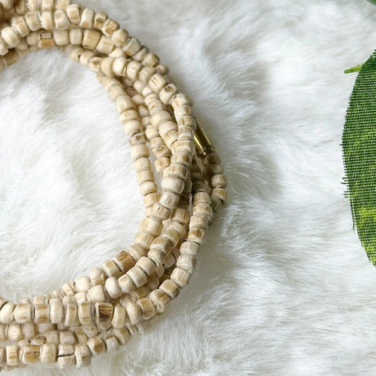 Tirth Original Tulsi Kanthi Mala for Bhakti, Protection & Peace
