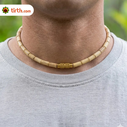 Natural Tulsi Kanthi Mala – Sacred Tulsi Neck Mala for Devotion, Purity & Divine Protection