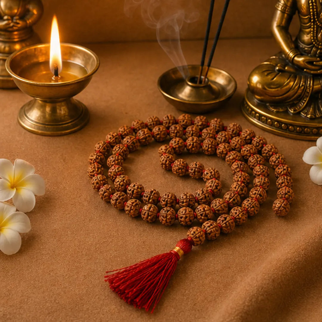 Natural Tulsi Mala (Regular / Premium / Super) – 108 Bead Sacred Tulsi Kanthi Jap Mala for Devotion, Purity & Bhakti Practice