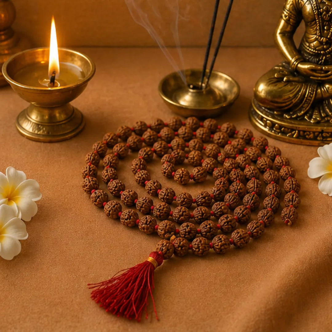Natural Tulsi Mala (Regular / Premium / Super) – 108 Bead Sacred Tulsi Kanthi Jap Mala for Devotion, Purity & Bhakti Practice