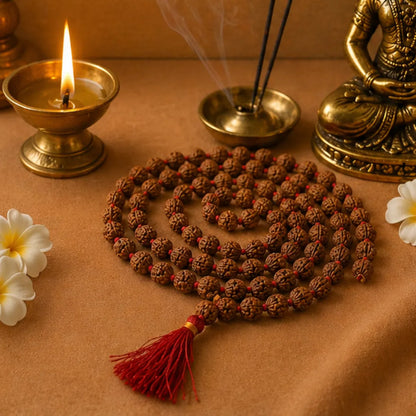 Natural Tulsi Mala (Regular / Premium / Super) – 108 Bead Sacred Tulsi Kanthi Jap Mala for Devotion, Purity & Bhakti Practice
