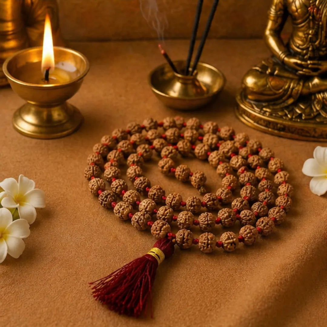 Natural Tulsi Mala (Regular / Premium / Super) – 108 Bead Sacred Tulsi Kanthi Jap Mala for Devotion, Purity & Bhakti Practice