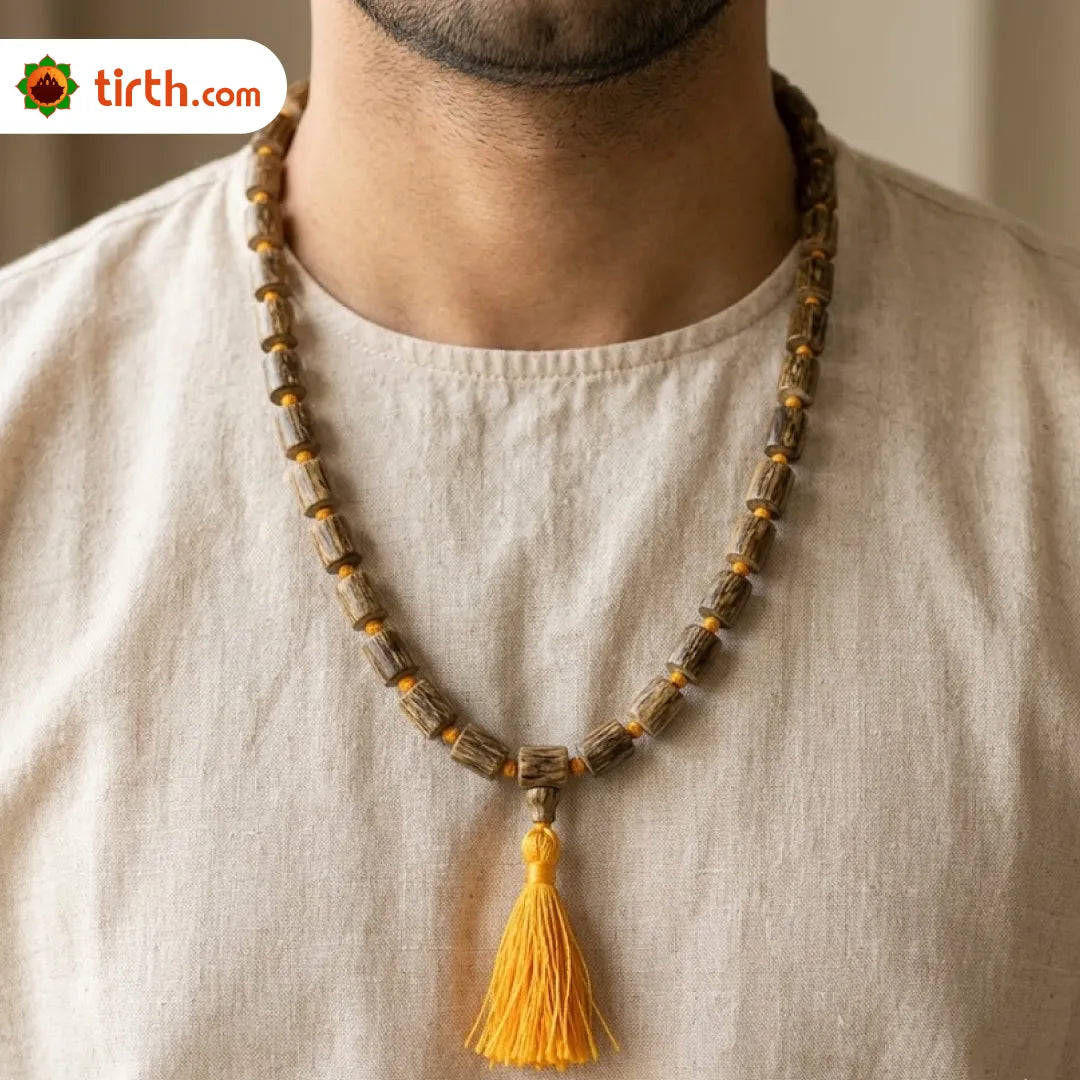 Natural Tulsi Mala (Regular / Premium / Super) – 108 Bead Sacred Tulsi Kanthi Jap Mala for Devotion, Purity & Bhakti Practice