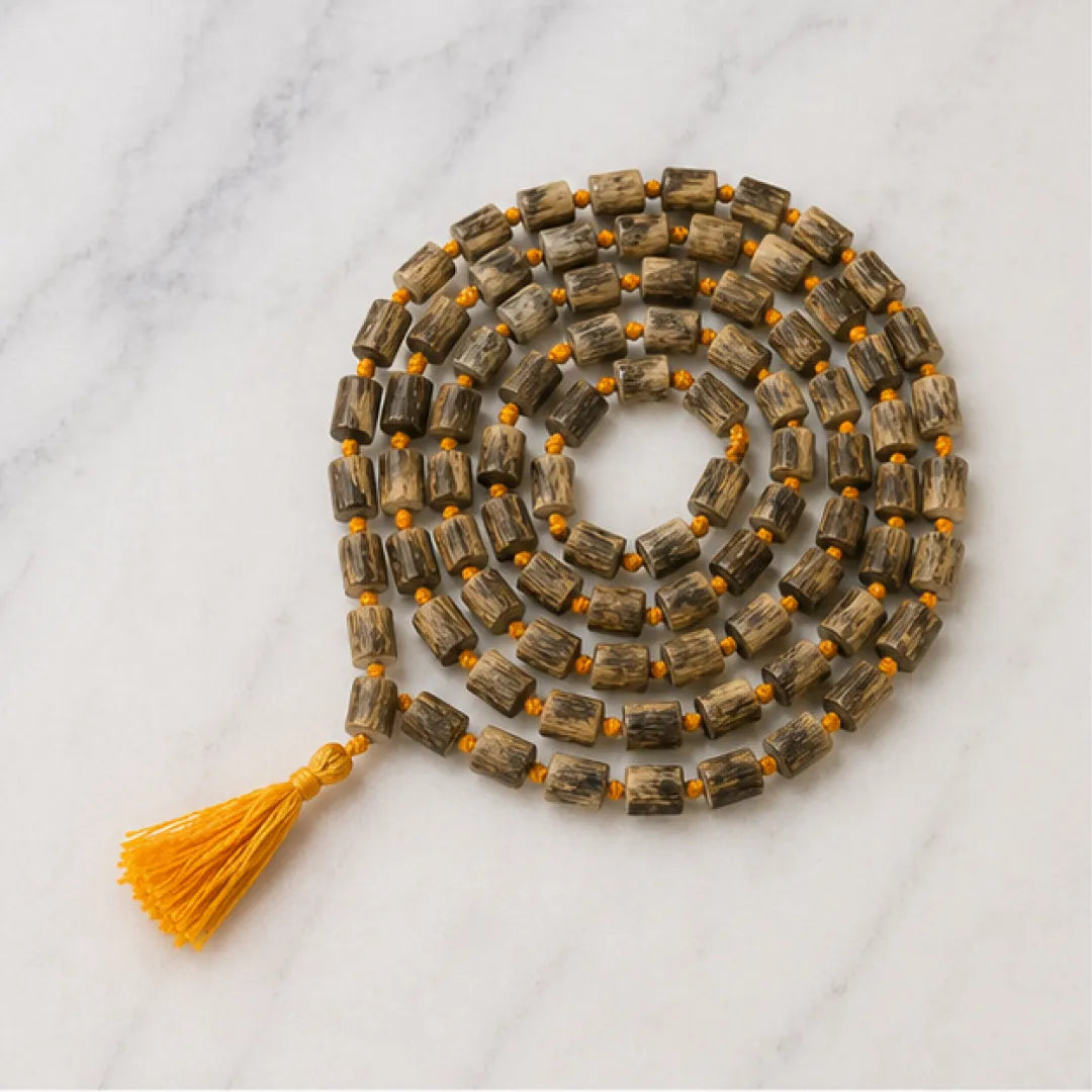 Natural Tulsi Mala (Regular / Premium / Super) – 108 Bead Sacred Tulsi Kanthi Jap Mala for Devotion, Purity & Bhakti Practice