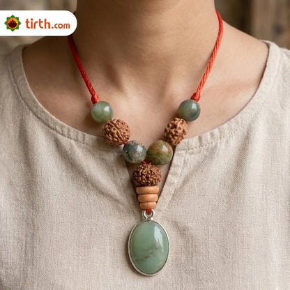 Virgo Rashi Kavach Mala – Kanya Rashi Rudraksha Kavach Mala (4, 11, 8 Mukhi) for Clarity, Discipline & Protection