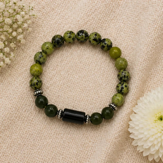 Virgo Rashi Bracelet (Kanya Rashi) – Zodiac Astrology Bracelet for Mercury Wisdom, Discipline & Clarity